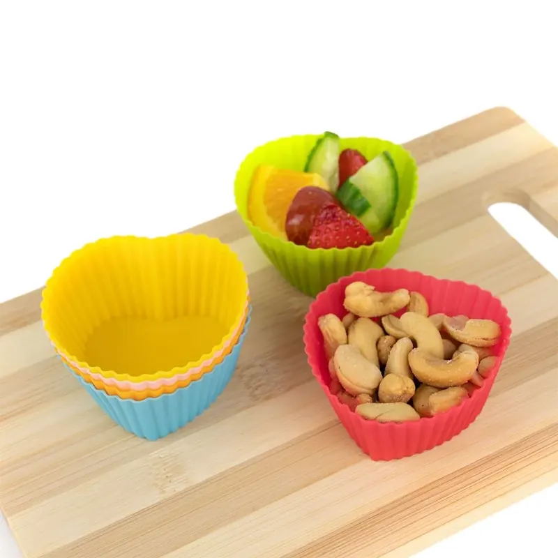 (6pc) Silicone Food Cups, Assorted - Healthy Snacks NZ