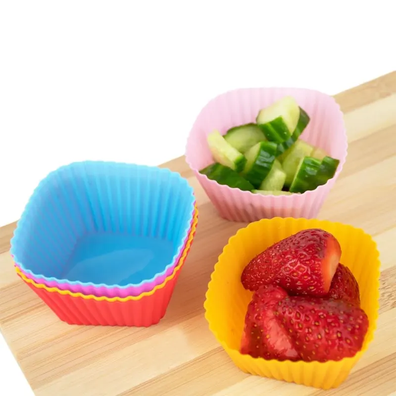 (6pc) Silicone Food Cups, Assorted - Healthy Snacks NZ