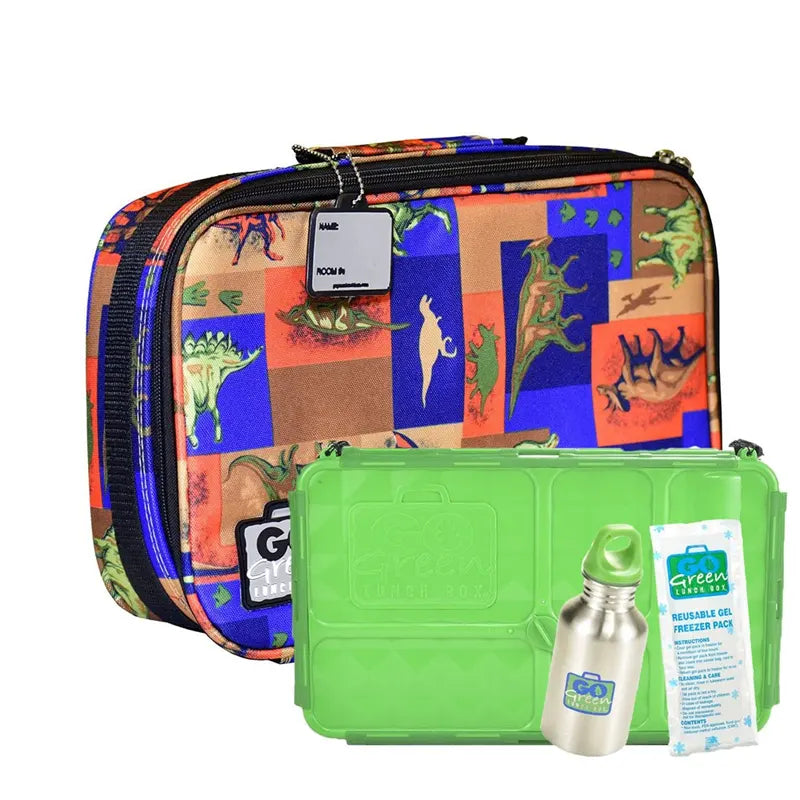 Go Green Lunchbox Set, Jurassic Party - Healthy Snacks NZ