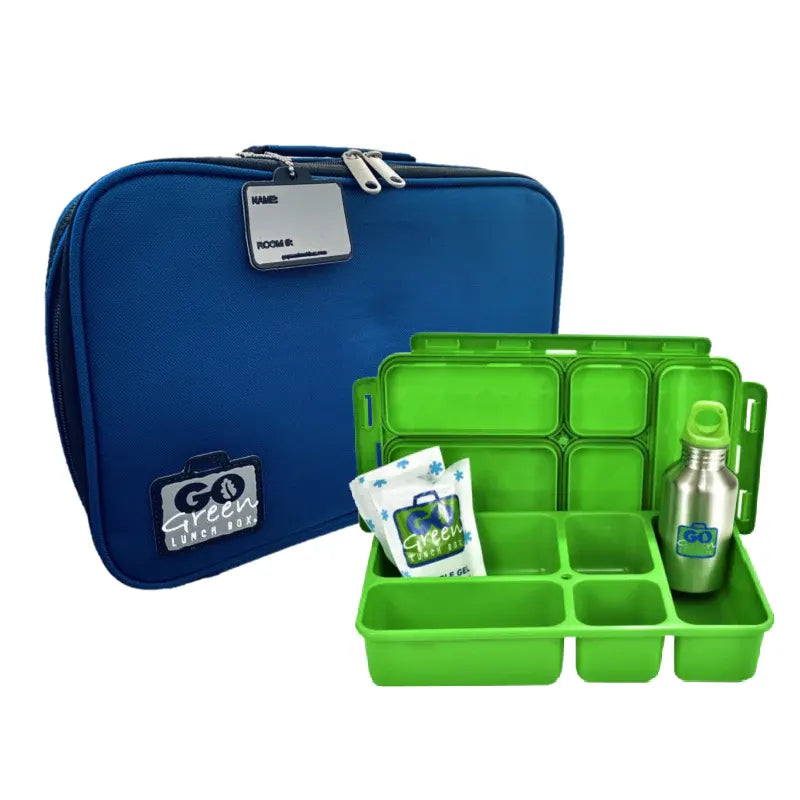 Go Green Lunchbox Set, Blue Bomber - Healthy Snacks NZ