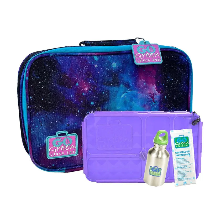 Go Green Lunchbox Set, Cosmic - Healthy Snacks NZ