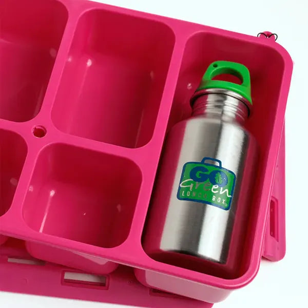 Go Green Stainless Steel Bottle, 240ml - Healthy Snacks NZ