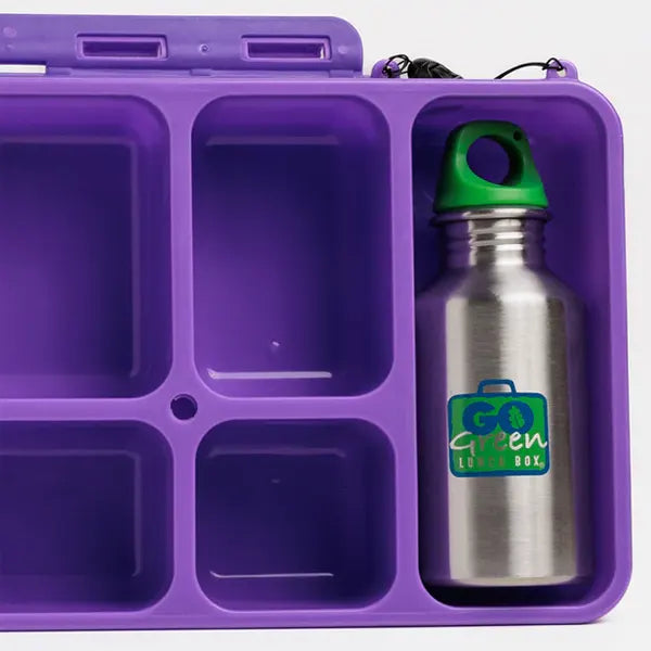 Go Green Stainless Steel Bottle, 240ml - Healthy Snacks NZ