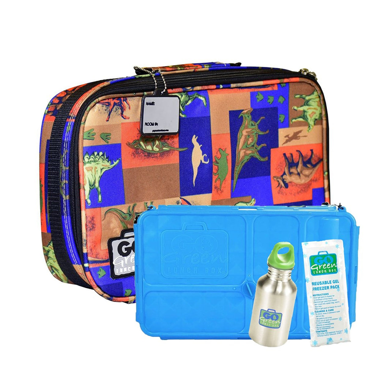 Go Green Lunchbox Set, Jurassic Party - Healthy Snacks NZ