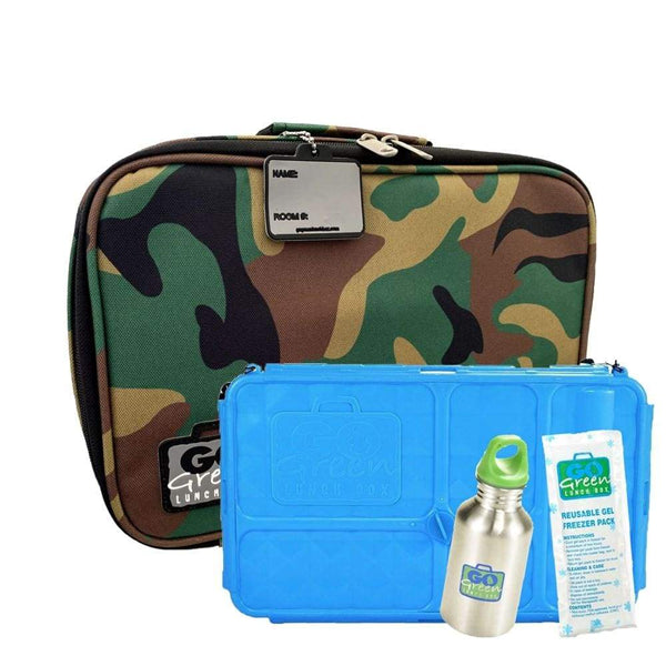Go Green Lunchbox Set, Blue Bomber - Healthy Snacks NZ