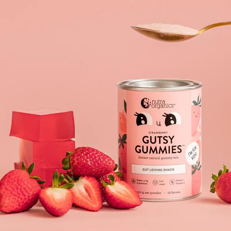 Nutra Organics, Gutsy Gummies, Assorted, 150g - Healthy Snacks NZ