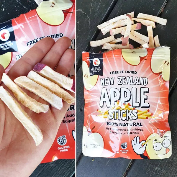 Healthy Snacks NZ - NZ Apple Sticks Freeze-dried - Buy Online