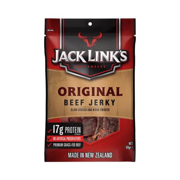 Jack Link’s Beef Jerky, Original, 50g - Healthy Snacks NZ