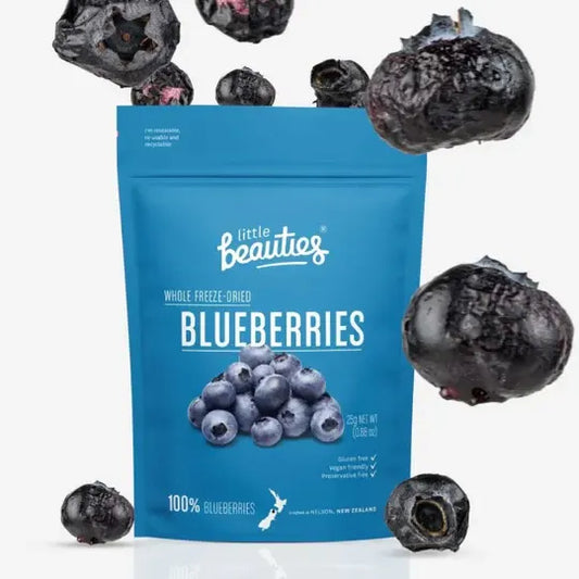 Freeze-Dried Whole NZ Blueberries, 25g - Healthy Snacks NZ