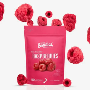 Little Beauties, Freeze-Dried Whole NZ Raspberries, 20g - Healthy Snacks NZ