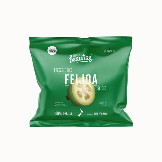 Freeze-Dried NZ Feijoa Slices, 20g - Healthy Snacks NZ