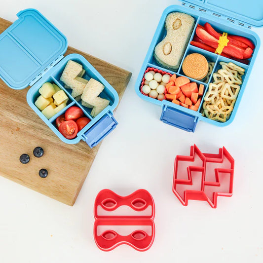 Lunch Punch Sandwich Cutters, Superhero (Set of 2) - Healthy Snacks NZ