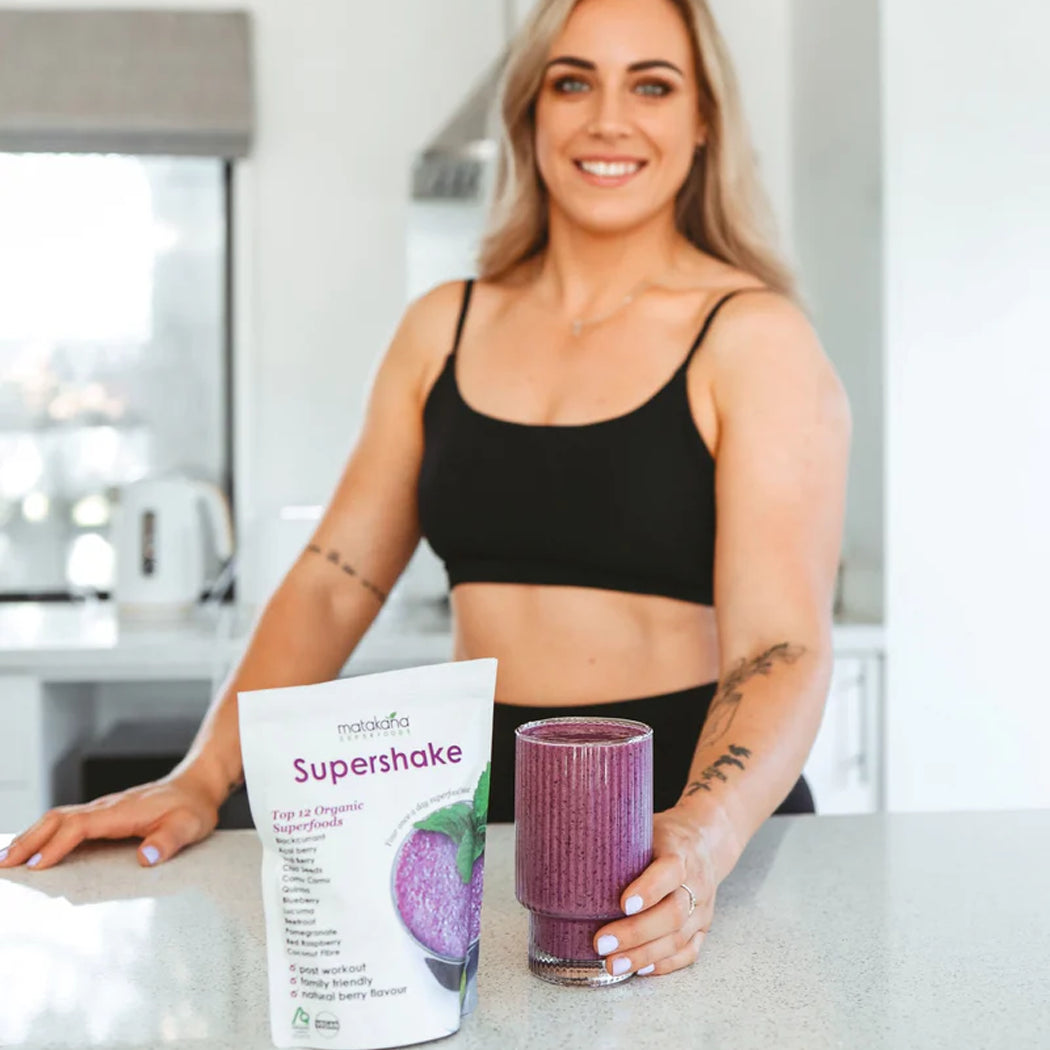 Organic Superfoods Supershake Mix (DF/GF/V), 200g - Healthy Snacks NZ