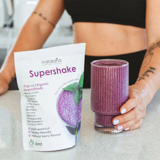 Organic Superfoods Supershake Mix (DF/GF/V), 200g - Healthy Snacks NZ