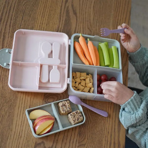 Melii 2-Tier Bento Box with Utensils - Healthy Snacks NZ