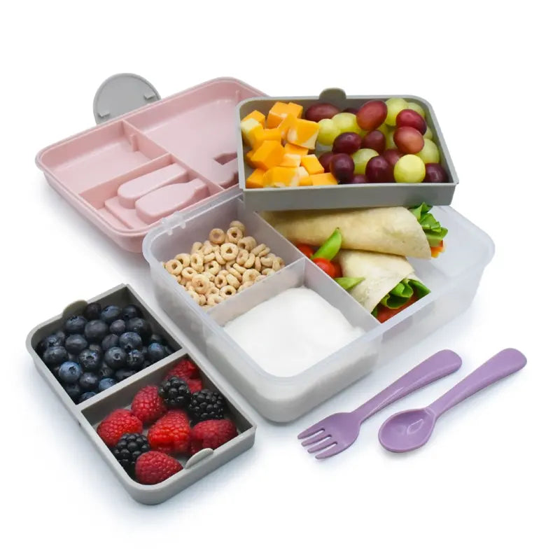 Melii 2-Tier Bento Box with Utensils - Healthy Snacks NZ