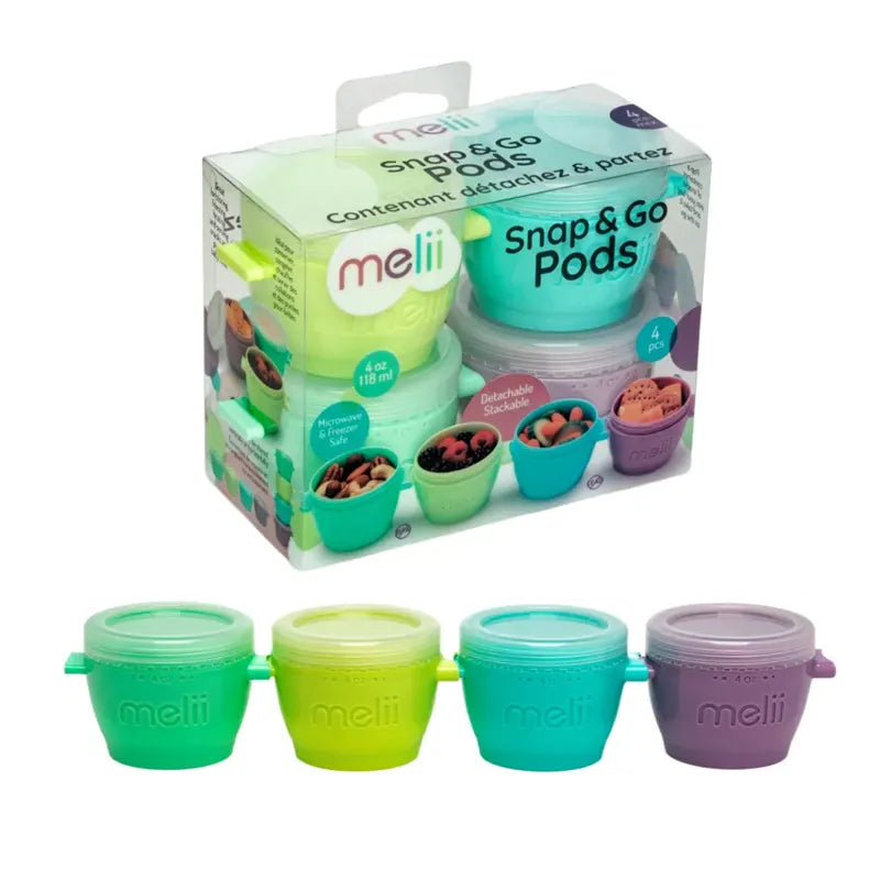 (4pc) Melii Snap & Go Pods, 118ml - Healthy Snacks NZ