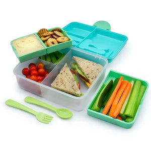 Melii 2-Tier Bento Box with Utensils - Healthy Snacks NZ