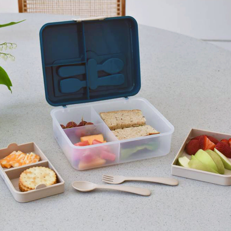 Melii 2-Tier Bento Box with Utensils - Healthy Snacks NZ