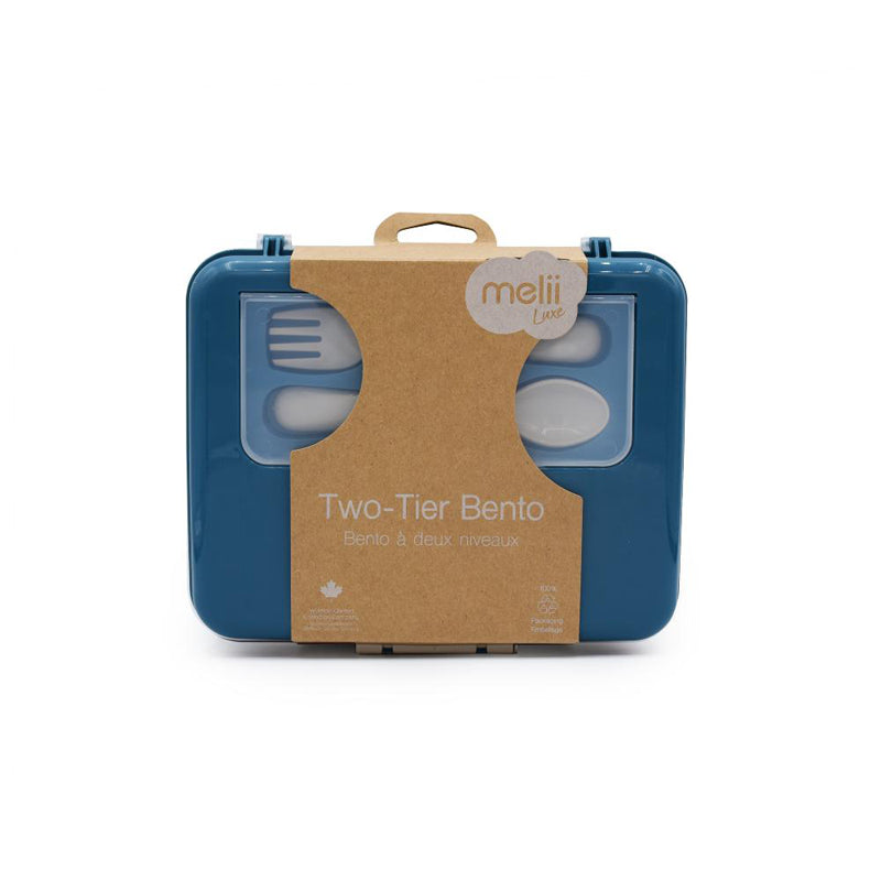 Melii 2-Tier Bento Box with Utensils - Healthy Snacks NZ