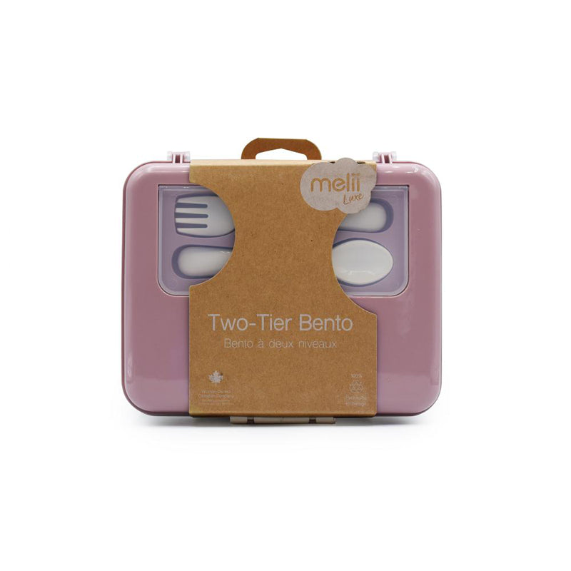 Melii 2-Tier Bento Box with Utensils - Healthy Snacks NZ
