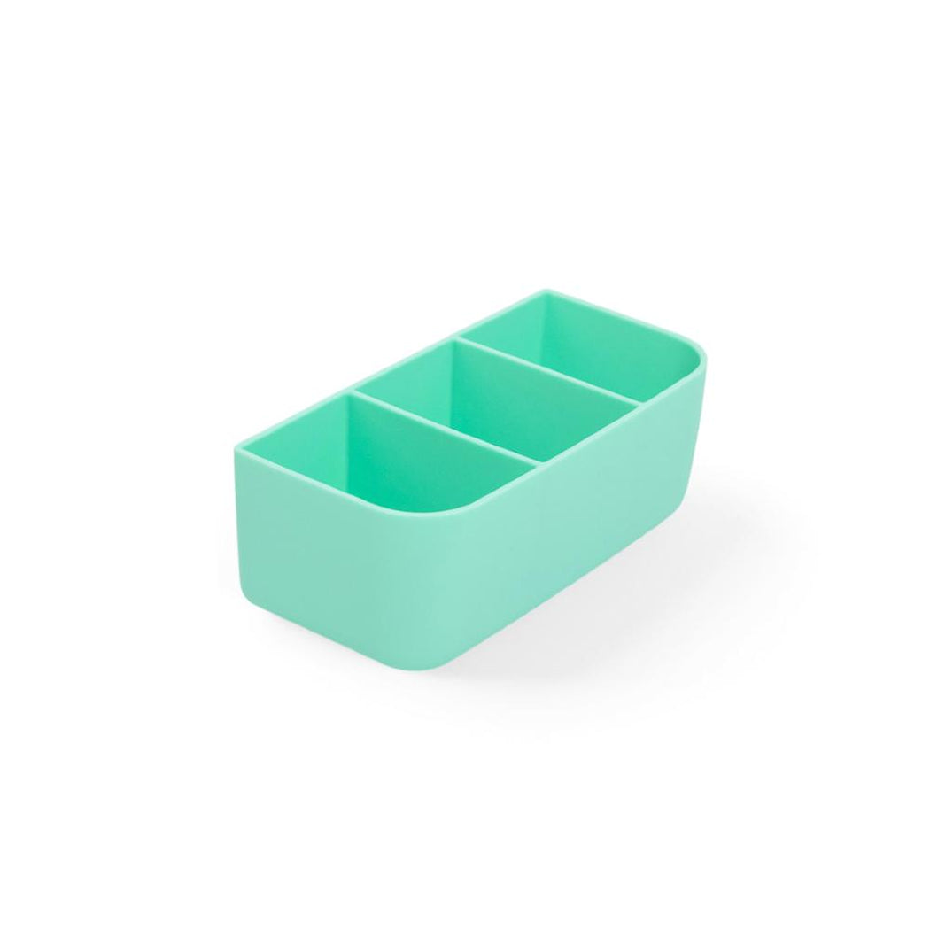 Mint green rectangular container on a white background
