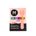 Load image into Gallery viewer, (4pc) Montii Spork Set - Healthy Snacks NZ
