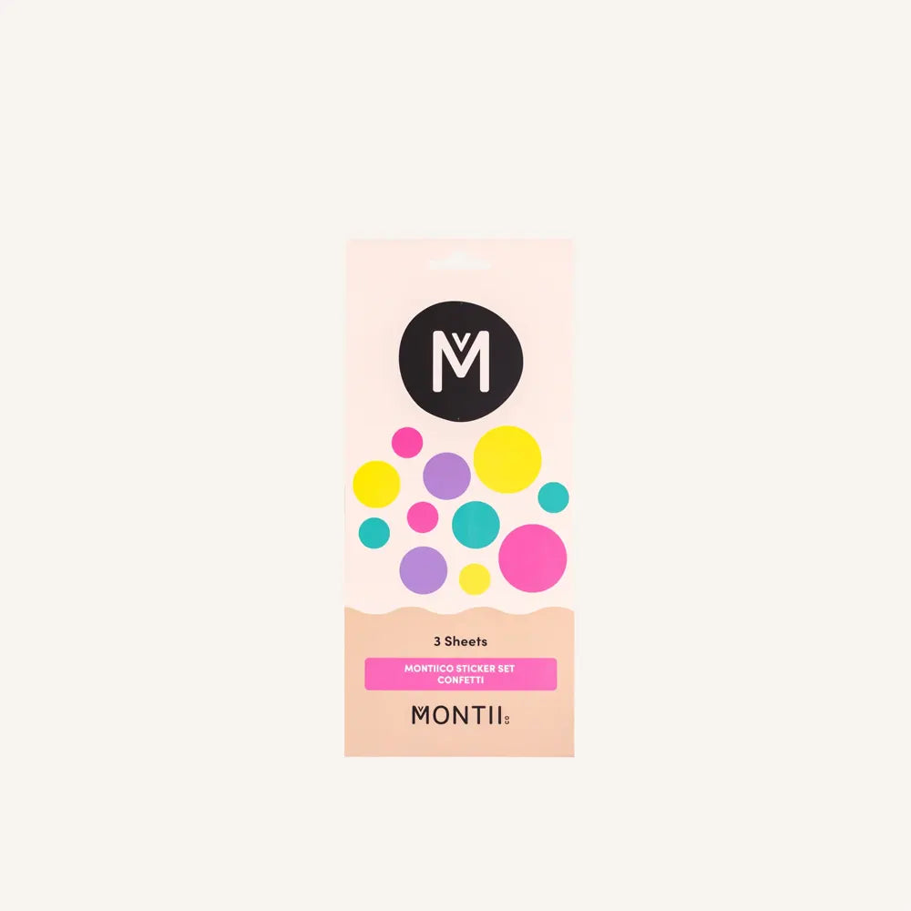 Montii Dishwasher Safe Sticker Sets - Healthy Snacks NZ