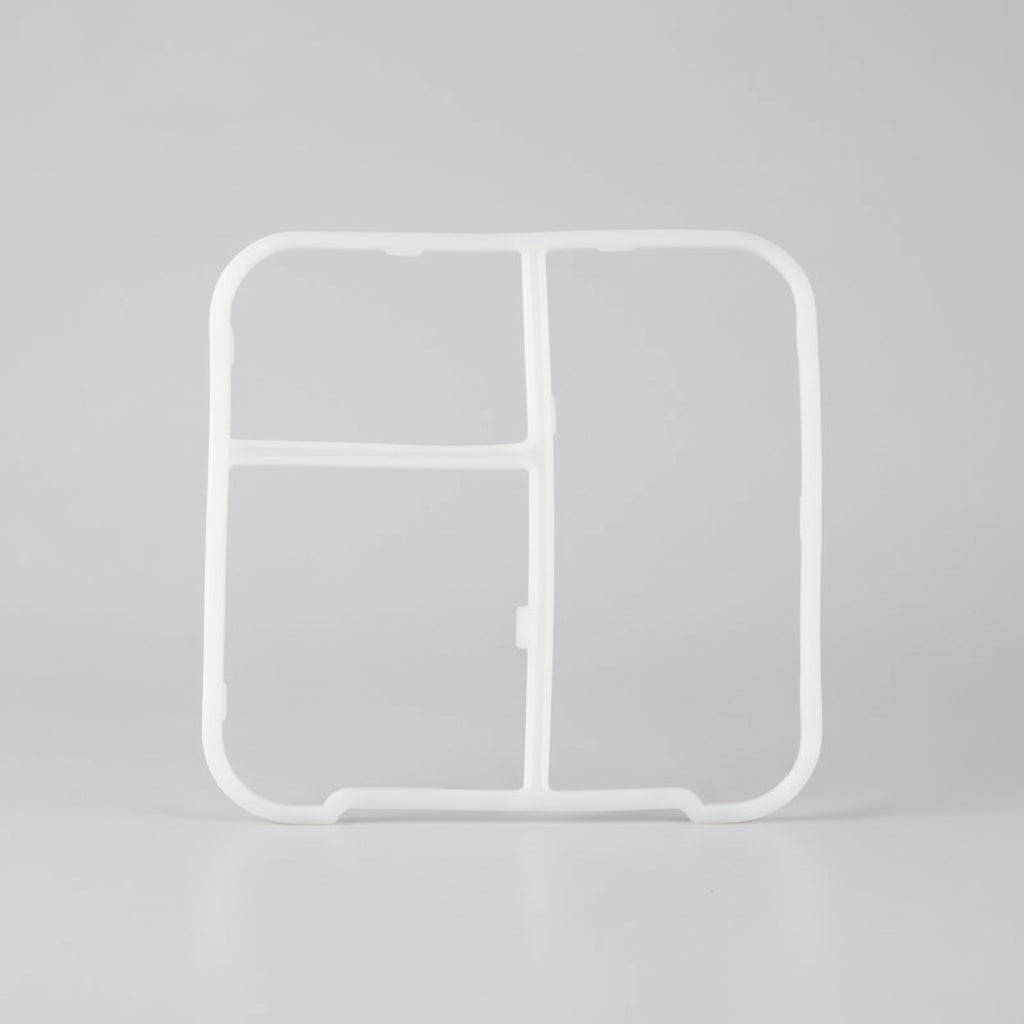 Clean silicone seal on a white background
