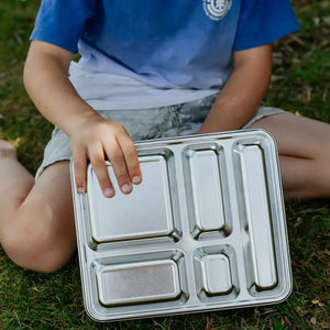 Nestling Stainless Steel JUMBO Bento Box with Silicone Seal - Healthy Snacks NZ