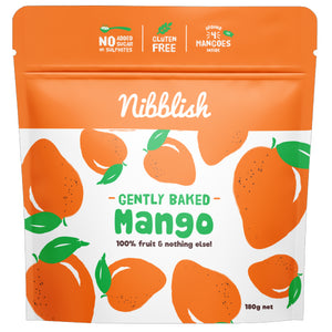 Nibblish, Gently Baked Mango, 180g - Healthy Snacks NZ