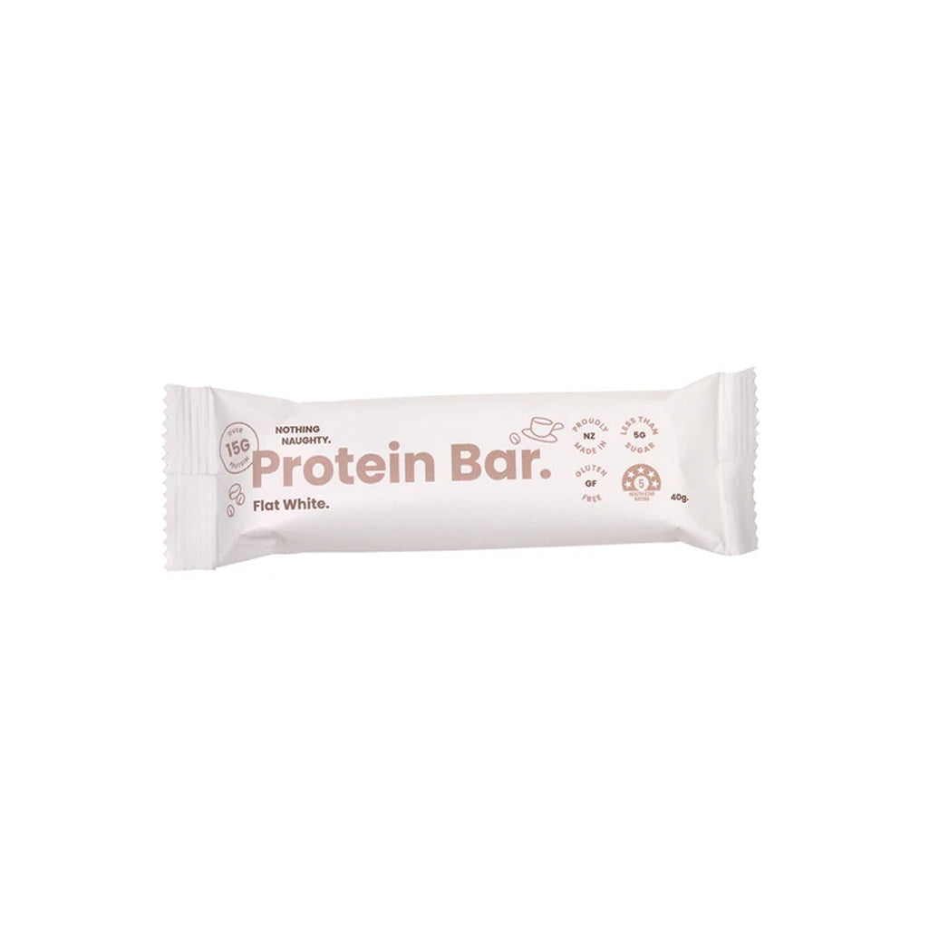 Protein bar packaging on a white background