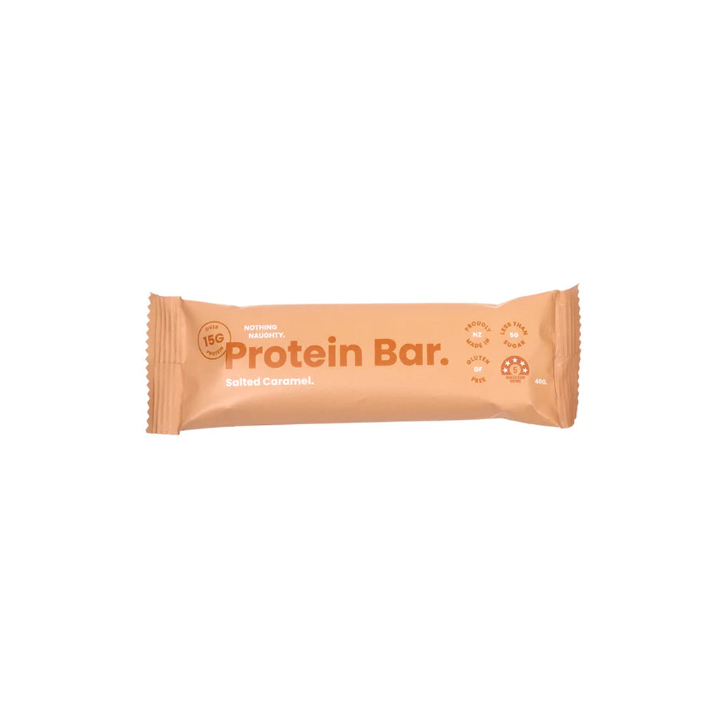 Protein bar packaging with 'Protein Bar' text on a white background