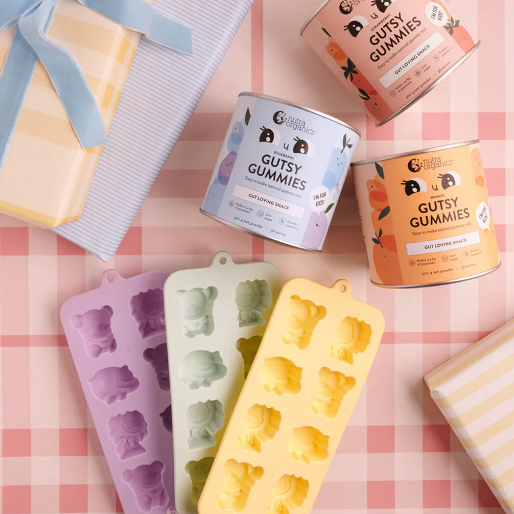 (3pc) Nutra Organics Silicone Animal Gummy Moulds - Healthy Snacks NZ