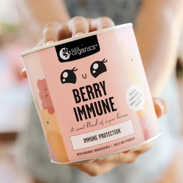 Nutra Organics, Berry Immune (DF/GF/V), 200g - Healthy Snacks NZ