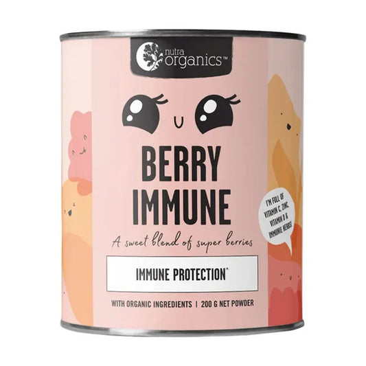 Nutra Organics, Berry Immune (DF/GF/V), 200g - Healthy Snacks NZ