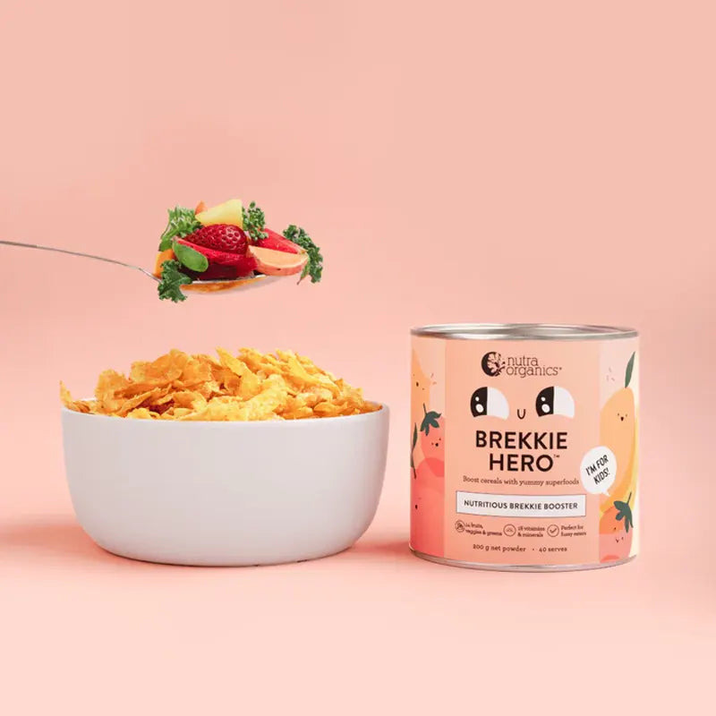 Nutra Organics, Brekkie Hero (GF/V), 200g - Healthy Snacks NZ