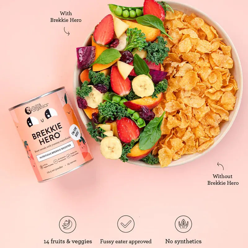 Nutra Organics, Brekkie Hero (GF/V), 200g - Healthy Snacks NZ