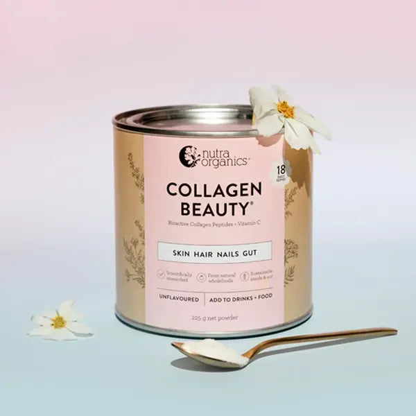 Nutra Organics, Collagen Beauty Verisol+C, Unflavored, 225g - Healthy Snacks NZ
