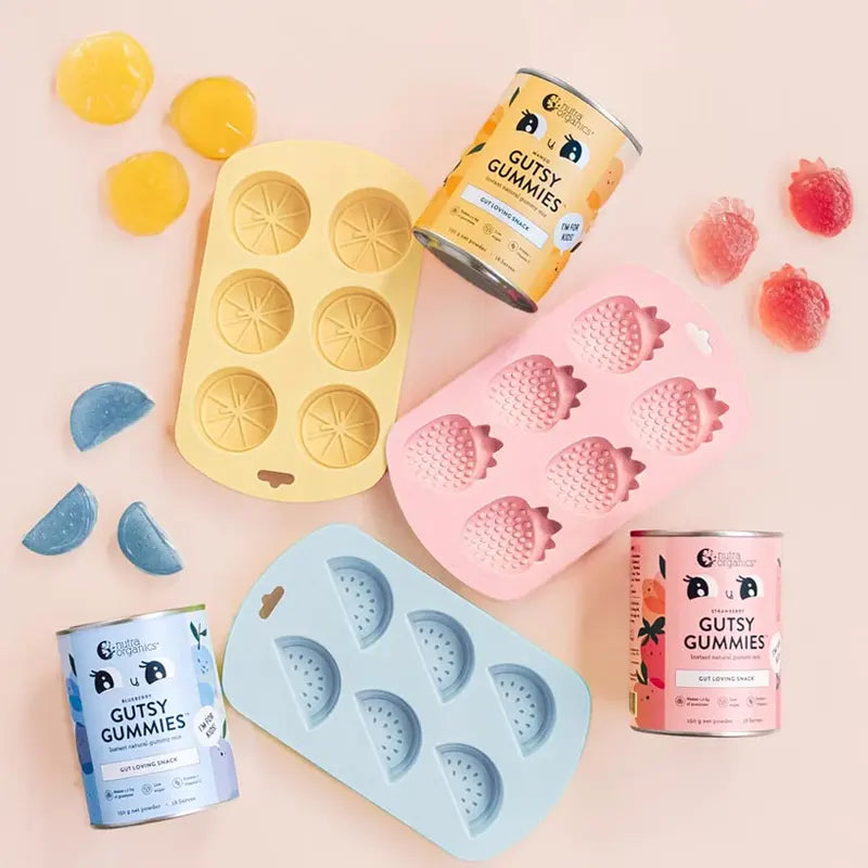(3pc) Nutra Organics, Silicone Gummy Molds - Healthy Snacks NZ