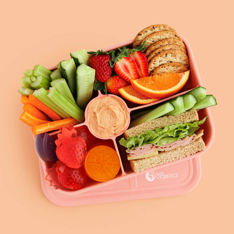 Nutra Organics Silicone Bento Lunchbox - Healthy Snacks NZ