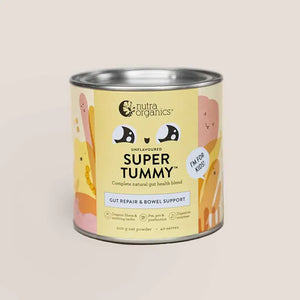 Nutra Organics, Super Tummy Powder, Unflavored, (GF/V), 200g - Healthy Snacks NZ