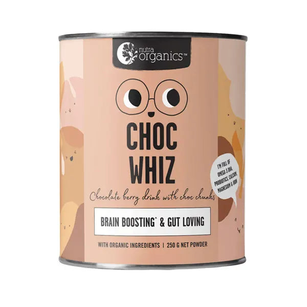 Nutra Organics, Choc Whiz (GF), 250g - Healthy Snacks NZ