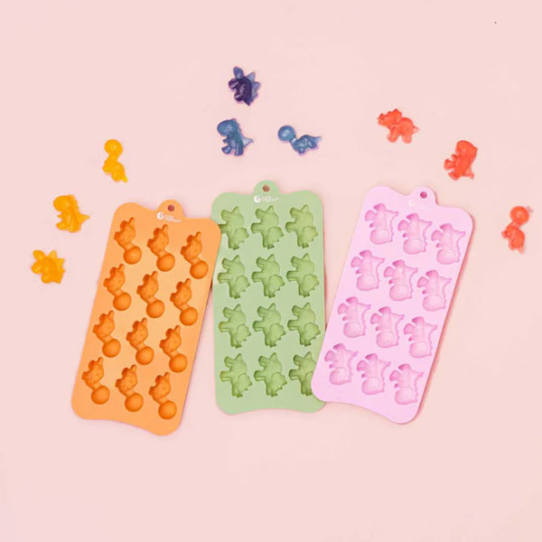 (3pc) Nutra Organics, Silicone Gummy Molds, Dino - Healthy Snacks NZ