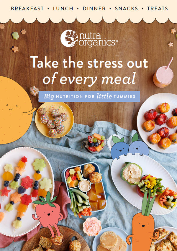 Nutra Organics, Kids Nutrition Recipe Booklet - Healthy Snacks NZ