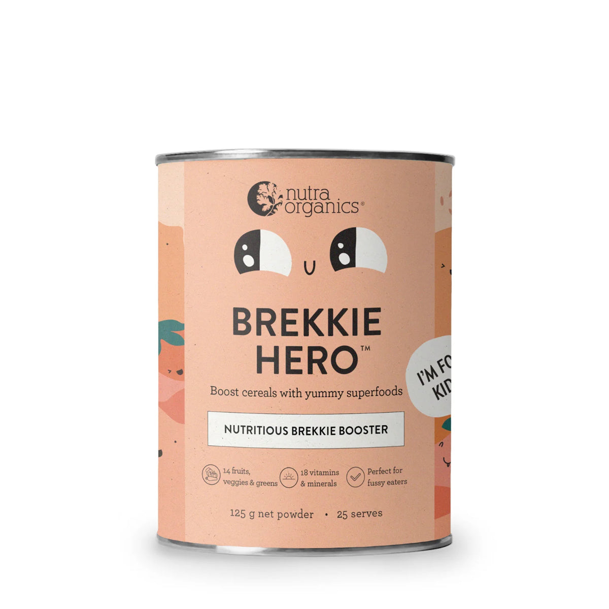 Nutra Organics, Brekkie Hero (GF/V), 125g - Healthy Snacks NZ