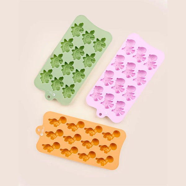 (3pc) Nutra Organics, Silicone Gummy Molds, Dino - Healthy Snacks NZ