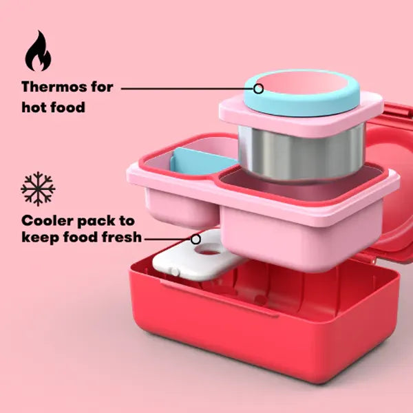 OmieBox UP, Hot & Cold Insulated Bento Lunchbox - Healthy Snacks NZ