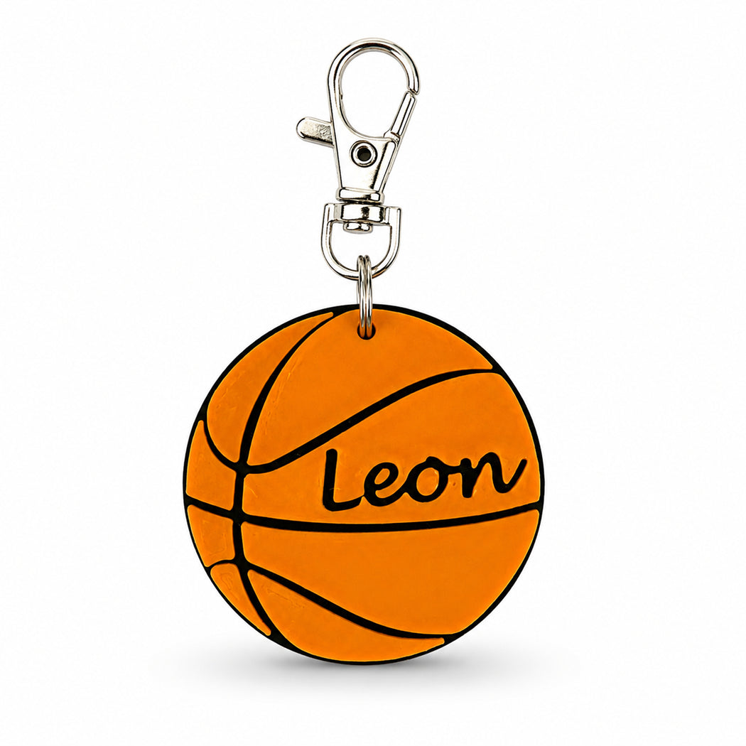 Personalised Basketball Keyring