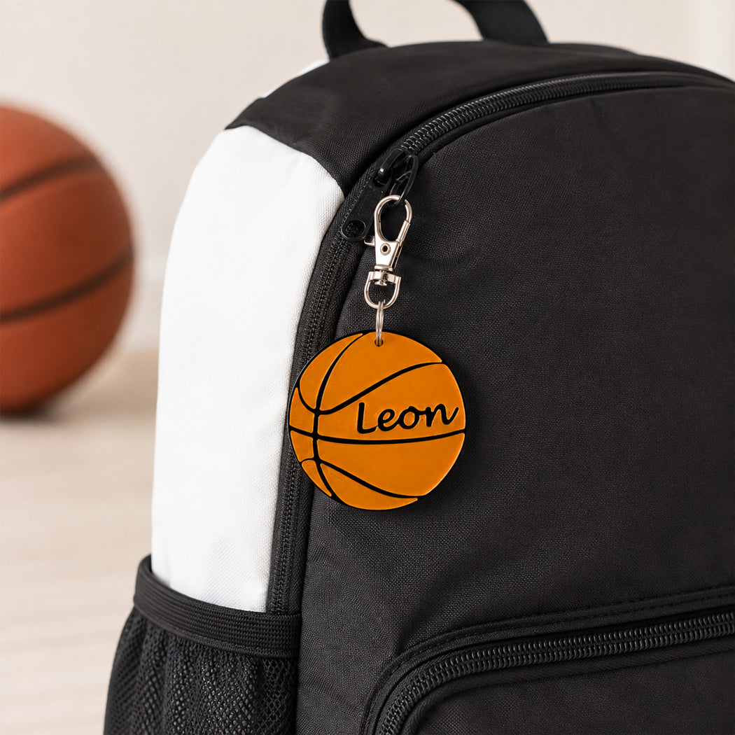 Personalised Basketball Keyring